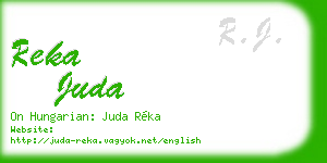 reka juda business card